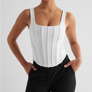 EXPRESS Body Contour High Compression Corset Cropped Tank
